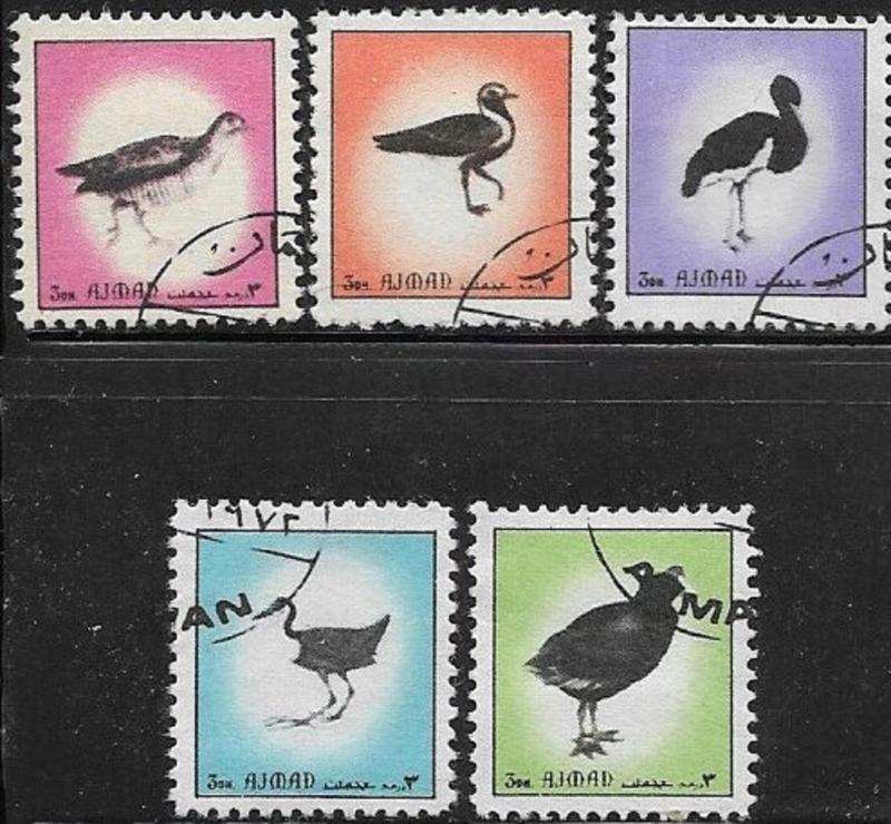 Ajman 1972 Birds MI# 2508-2512 /CTO