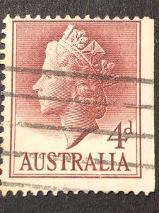 Australia 4d Queen, stamp mix good perf. Nice colour used stamp hs:1