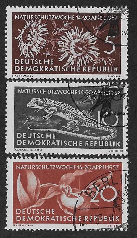 GERMANY - DDR SC# 325-27  FVF/CTO 1957