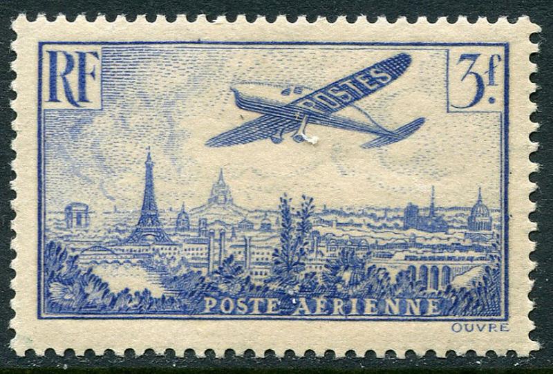 France Lot 6573 Poste Aerienne France RF 1934 Yvert 12 3 f. OG HR  Stamp 