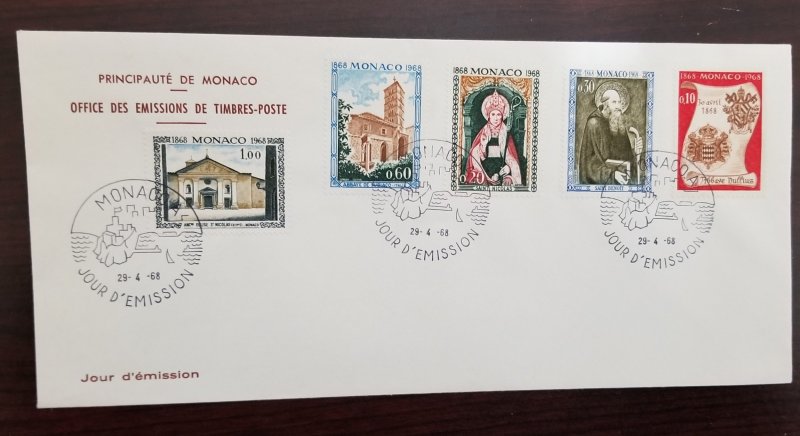 Monaco,  1968 First Day Covers - 12 Unaddressed