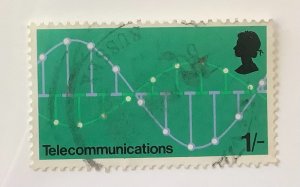 Great Britain 1969 Scott 603 used - 1sh,  Telecommunications