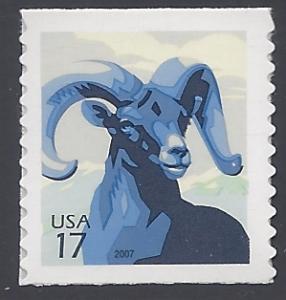 #4140 17c Bighorn Sheep Coil Single 2007 Mint NH
