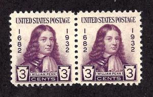 724 Mint,OG,NH... Pair... SCV $1.20