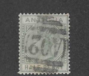 Antigua Sc #12  1/2p  used VF