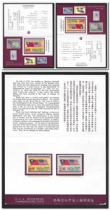 CHINA SC # 1995-1996 MNH BOOKLETE PANE OF 2