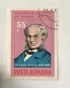 Romania 1976 Scott 2617 CTO - 55b, Romanian Red Cross Cent., Dr Davila