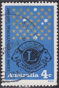 Australia 426 USED 1967 Lions Intl. 50th Anniversary 4c