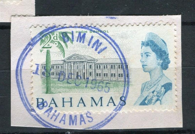 BAHAMAS; Early 1960s QEII issue fine used value, fair Postmark