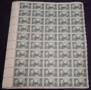 US #930 1c F.D.R.  Full Sheet, F/VF OG NH or better, post office fresh, STOCK...