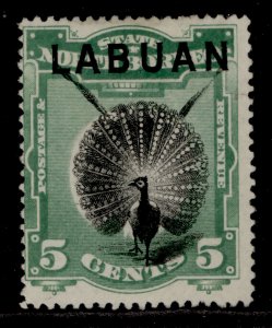 NORTH BORNEO SG65, 5c green, UNUSED. Cat £32.