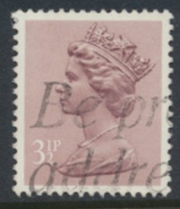 GB  Machin 3½p X931  Phosphor  Paper   Used  SC#  MH40 see details and scan