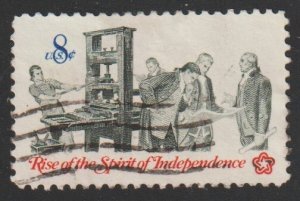 SC# 1476 - (8c) - American Bicentennial, printer, used single