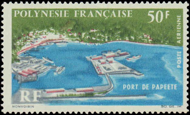 French Polynesia #C43, Complete Set, 1966, Never Hinged