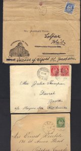 DENMARK 1900-80s COLLECTION OF 10 COMMERCIAL COVERS 7 FDCs & 1 MINT AIR LETTER