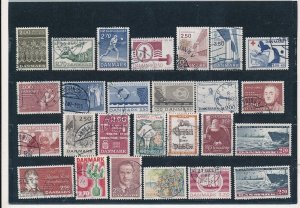 D397007 Denmark Nice selection of VFU Used stamps