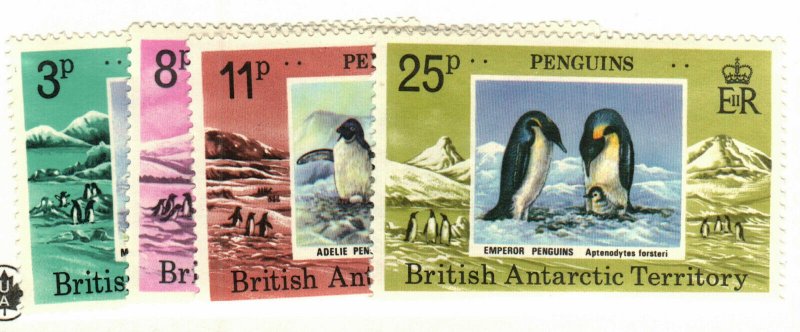 British Antarctic Territory #72-5 MH Penguins