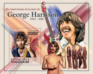 Togo 2011 MNH - 10th Anniversary of the death of George Harrison (1943-2001).