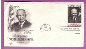 FDC - #1383 - Eisenhower/Art Craft