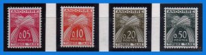 1961 - Andorra Francesa - Scott n. J 42 - J 45 - MNH - AN- 064