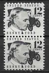 1968 Sc1286A 12¢ Henry Ford MNH pair