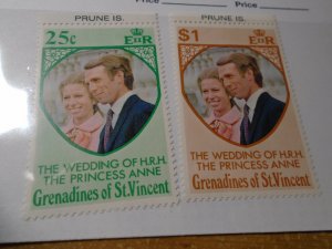 St Vincent   Prune Island  #  1-2  MNH