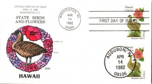 #1963 Hawaii Birds - Flowers Collins FDC