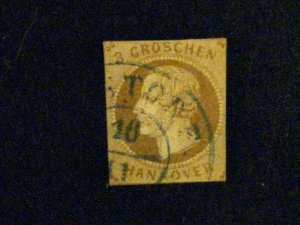 Germany-Hanover #23 used thin a209 1075