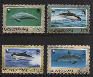 WWF Groth G103 Montserrat Sc 753-756c1987  MNH