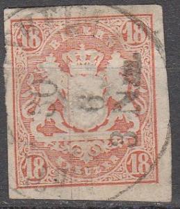 Bavaria #22   F-VF Used CV $175.00  (K1744)