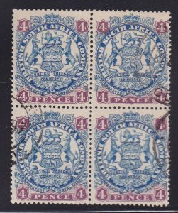 Rhodesia 54, Used Block of 4