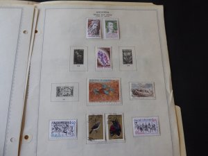 French Andorra 1972-1980 Stamp Collection on Alb Pgs