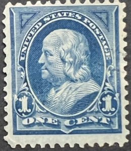 Scott#: 264 - Benjamin Franklin 1¢ 1895 BEP single used stamp - Lot F4