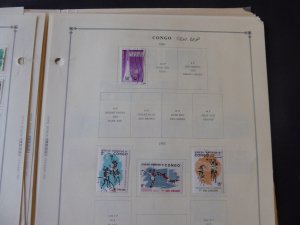 Belgium Congo 1941-1971 Stamp Collection on Alb Pgs