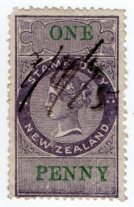 (I.B) New Zealand Revenue : Stamp Duty 1d