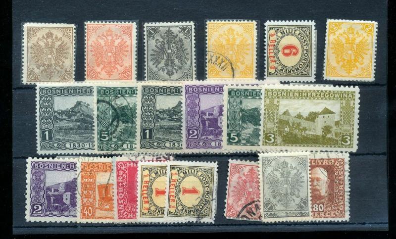 Bosnia Herzegovina Early M&U Collection (Appx 70 Items) Ref DD644