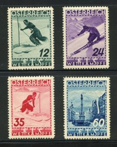 AUSTRIA SCOTT #B138/41: 1936 SKI CONCOURSE SET MINT NEVER HINGED