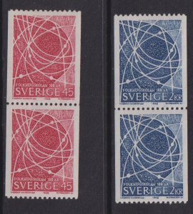Sweden  #790-791  MNH  1968  electron orbits in pairs