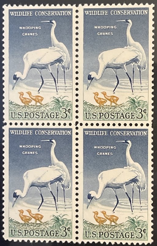 Scott #1098 3¢ Wildlife Conservation MNH block of 4