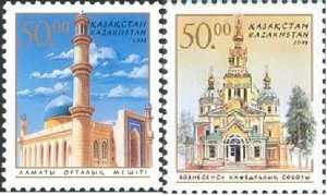 Kazakhstan 2003 MNH Stamps Scott 431-432 Church Mosque Cathedral