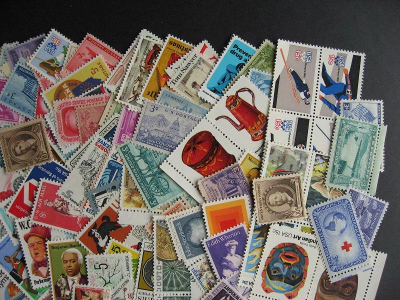 USA postage MNH mostly different $18 face, check them out!