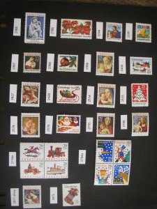 Christmas Stamps, Madonna & Child & Contemporary, 1985-94, MNH Beauties