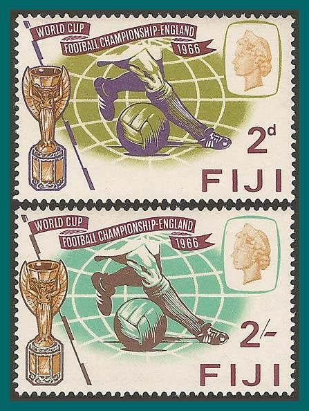 Fiji 1966 World Cup Football, MLH  #219-220,SG349-SG350