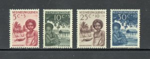 Netherlands New Guinea Scott #B11-B14 MNH