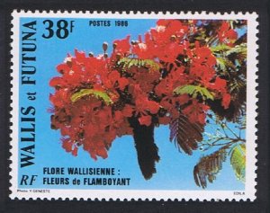 Wallis and Futuna Flamboyant Flower 1986 MNH SC#332 SG#478