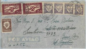 74107  - PORTUGAL - Postal History -  LATI  airmail COVER  to ARGENTINA 1941
