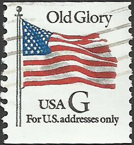 # 2889 USED G STAMP OLD GLORY