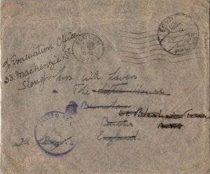 Egypt Soldier's Free Mail 1942 Egypt 103 Postage Prepaid to Burnham, England ...