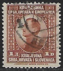 Yugoslavia # 22 - King Alexander - used....{Gn13}