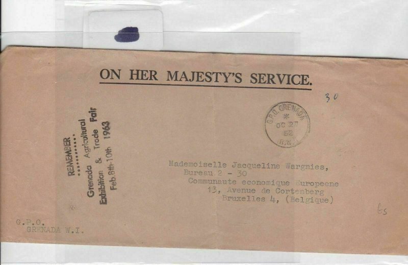 grenada gpo 1963 stamps cover Ref 8439